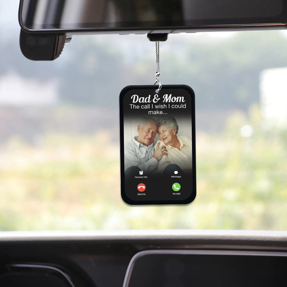 Conduisez prudemment, nous vous surveillons du ciel - Ornement de voiture commémoratif personnalisé