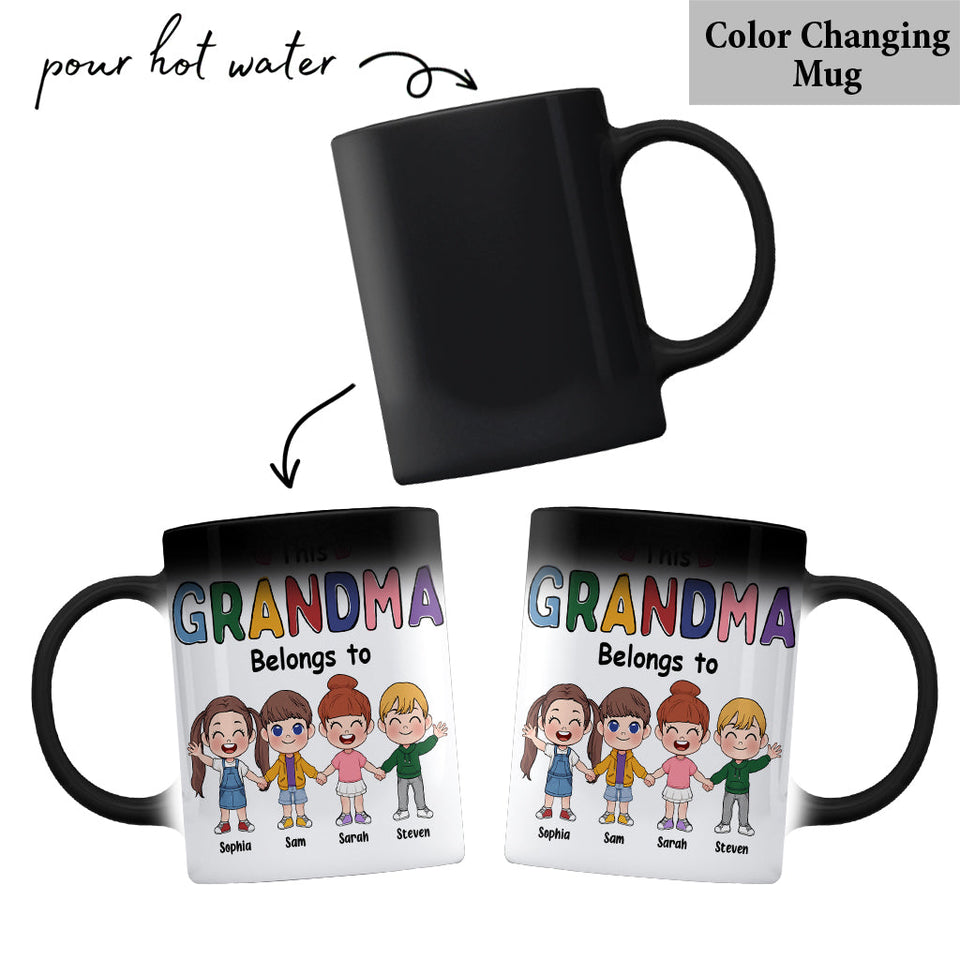 This Grandma Belongs To - Personalized Grandma Mug