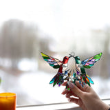 Family Members Hummingbirds - Personalized Family Window Hanging Suncatcher Ornament