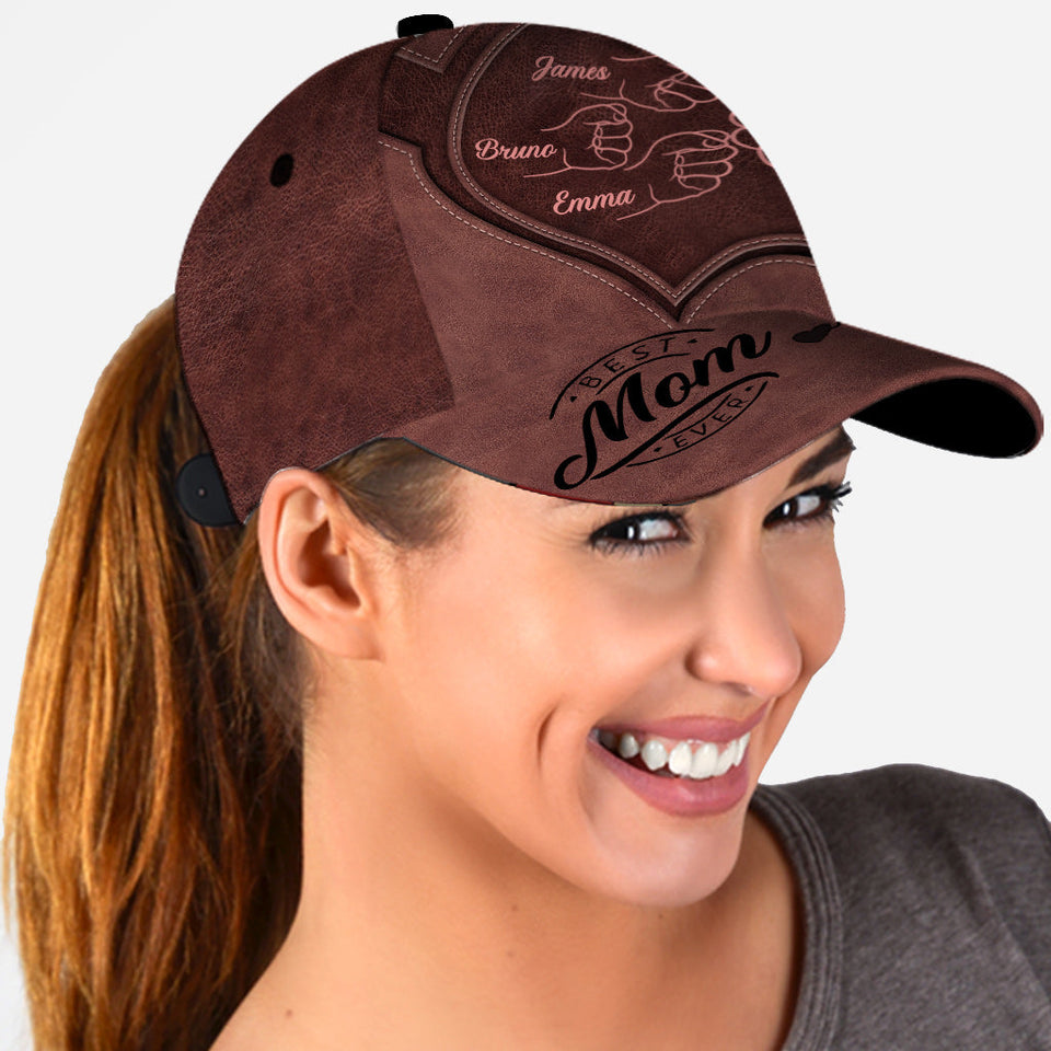 Fist Bump Dad Heart Any Title - Personalized Father Classic Cap