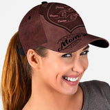 Fist Bump Dad Heart Any Title - Personalized Father Classic Cap