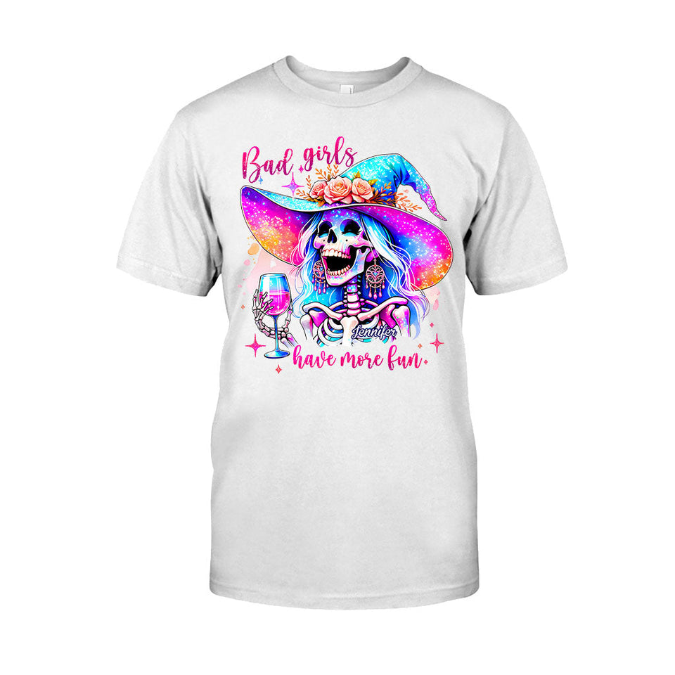 Bad Girls Have More Fun - Personalized Witch T-shirt And Hoodie
