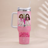 Friends Forever - Personalized Bestie Tumbler With Handle
