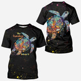 This Grandma Mom Belongs To - Personalized Turtle All Over Shirt