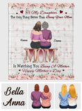 Watching You Be A Mom - Personalized Daughter Blanket