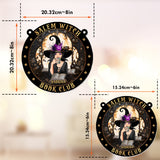 Salem Witch Book Club - Personalized Witch Window Hanging Suncatcher Ornament