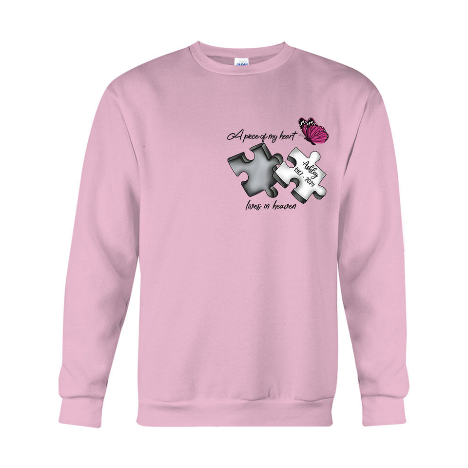 Toujours dans mes pensées, à jamais dans mon cœur - T-shirt et sweat à capuche commémoratifs personnalisés