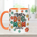 Best Dog Mom Ever - Personalized Dog Accent Mug
