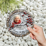 Forever In My Heart - Personalized Memorial Round Shaped Stone