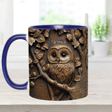 Stunning Owl - Personalized Owl Accent Mug
