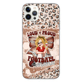 Loud Proud Football Any Title - Personalized Football Clear Phone Case