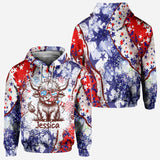 4th Of July Highland Cow - Personalized All Over Shirt