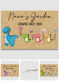 Nana's Garden Nana Saurus - Personalized Grandma Doormat