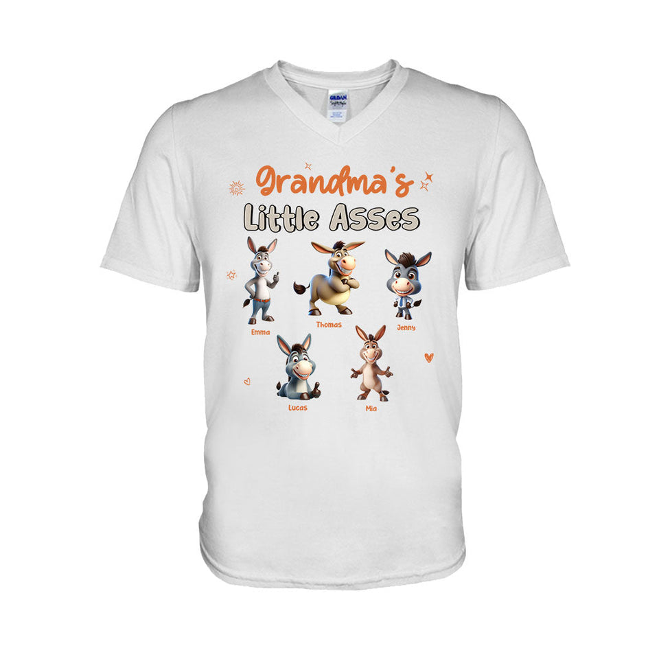 Grandma's Mom's Any Title Little Cuties - Personalized Grandma T-shirt And Hoodie