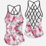 Wonderful Butterflies - Personalized Butterfly Cross Tank Top