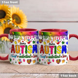Autism Awareness - Personalized Autism Awareness Accent Mug