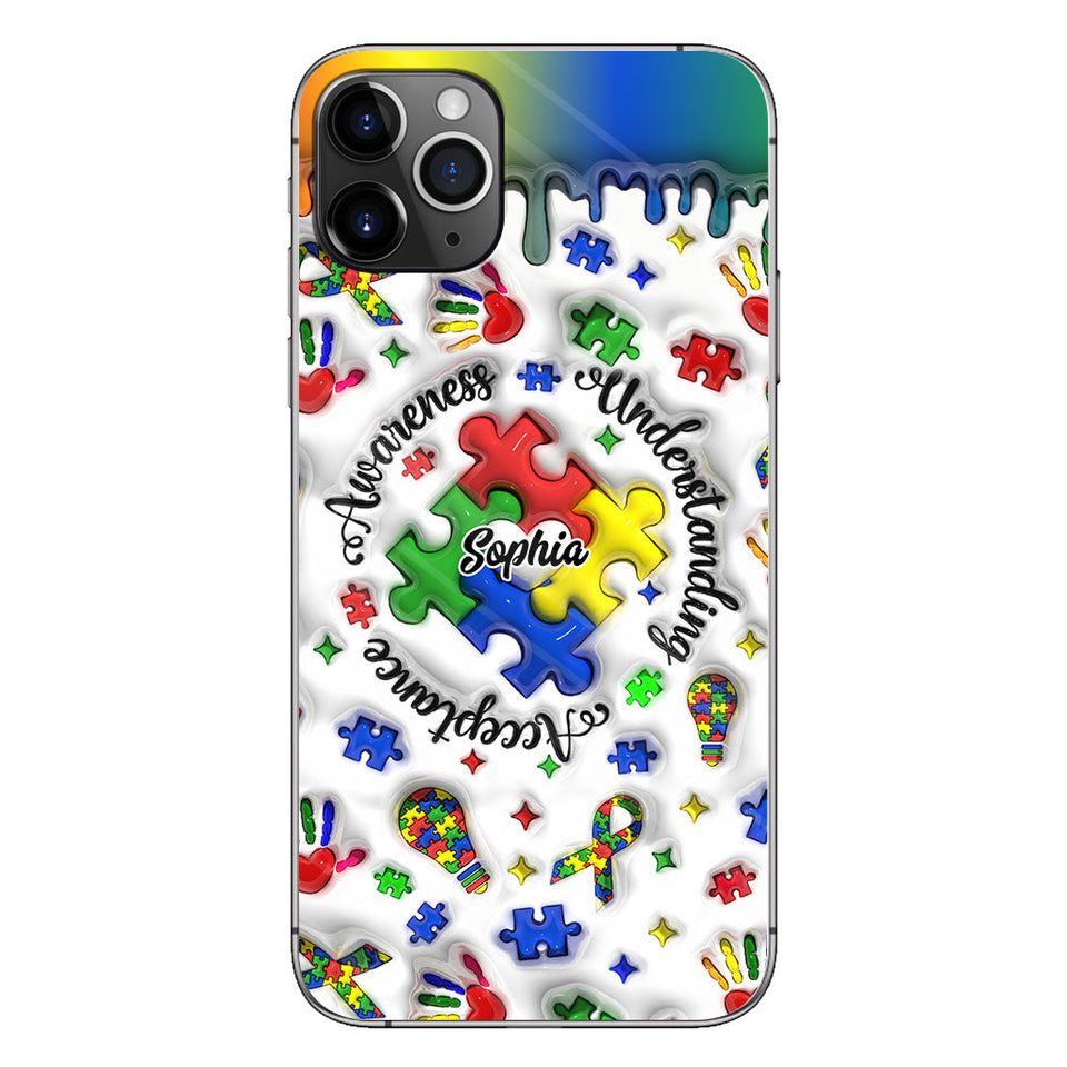 Sensibilisation à l'autisme - Coque de téléphone personnalisée pour la sensibilisation à l'autisme