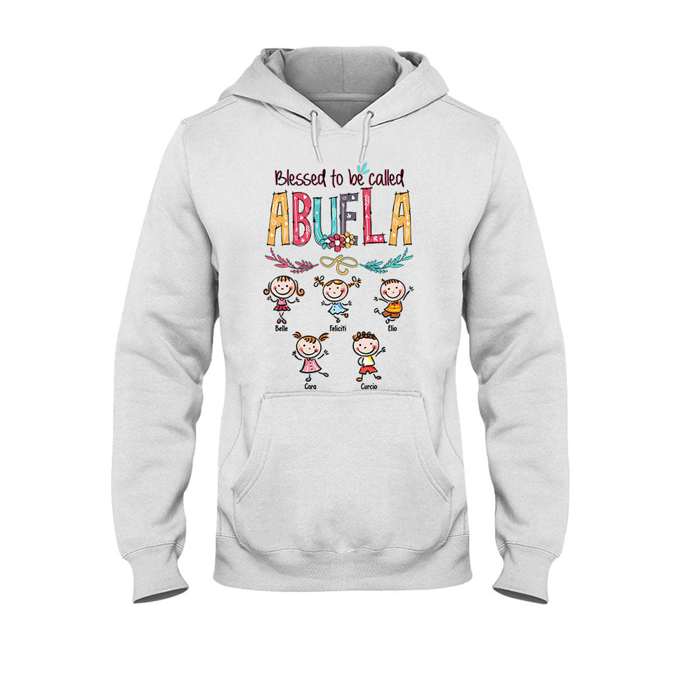 Dios Me Regaló Dos Títulos - Personalized Grandma T-shirt And Hoodie