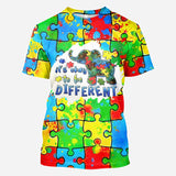 C'est normal d'être différent - T-shirt de sensibilisation à l'autisme
