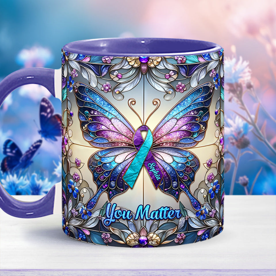 Tu comptes - Mug personnalisé pour la prévention du suicide