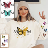 Mom Est. Any Year Botanical Butterfly - Personalized Mother All Over Shirt