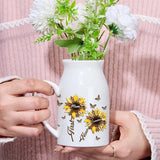 First Mom Now Grandma - Personalized Grandma Ceramic Flower Vase