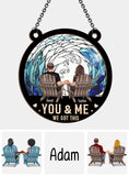 You & Me, We Got This - Personalized Couple 2 Layered Window Hanging Suncatcher