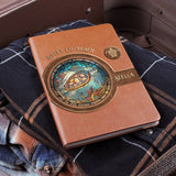 Salty Lil Beach - Personalized Turtle Leather Journal