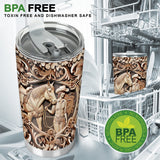 A Girl And Her Horse - Personalized Horse Tumbler