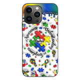 Sensibilisation à l'autisme - Coque de téléphone personnalisée pour la sensibilisation à l'autisme