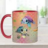 Cute Turtles - Personalized Turtle Accent Mug