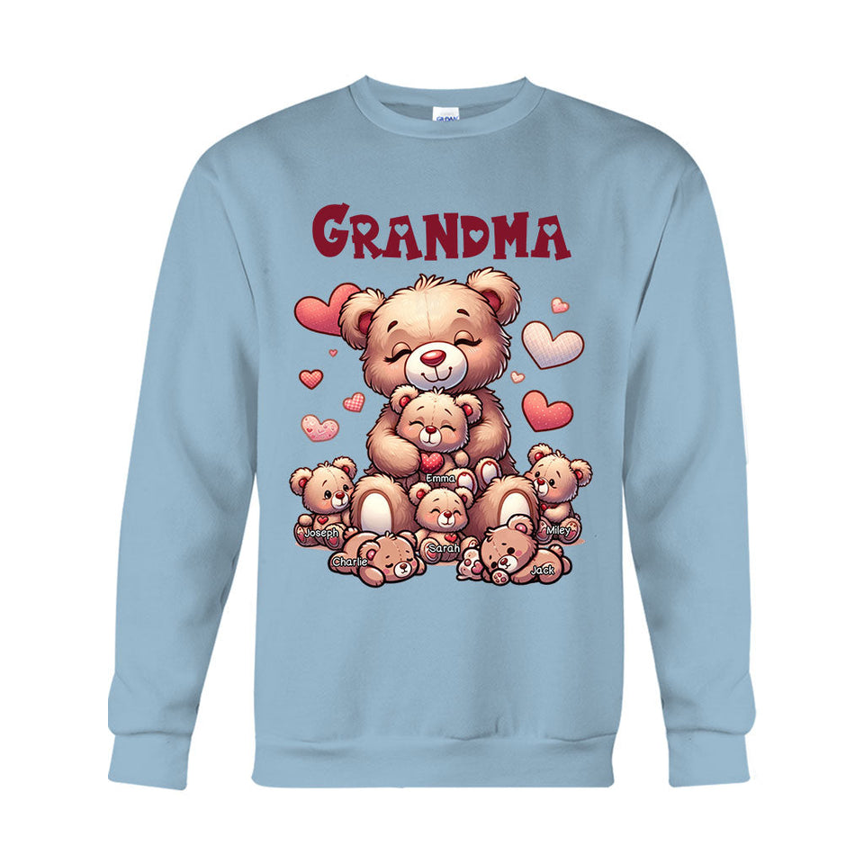 Grandma Bear - Personalized Grandma T-shirt And Hoodie