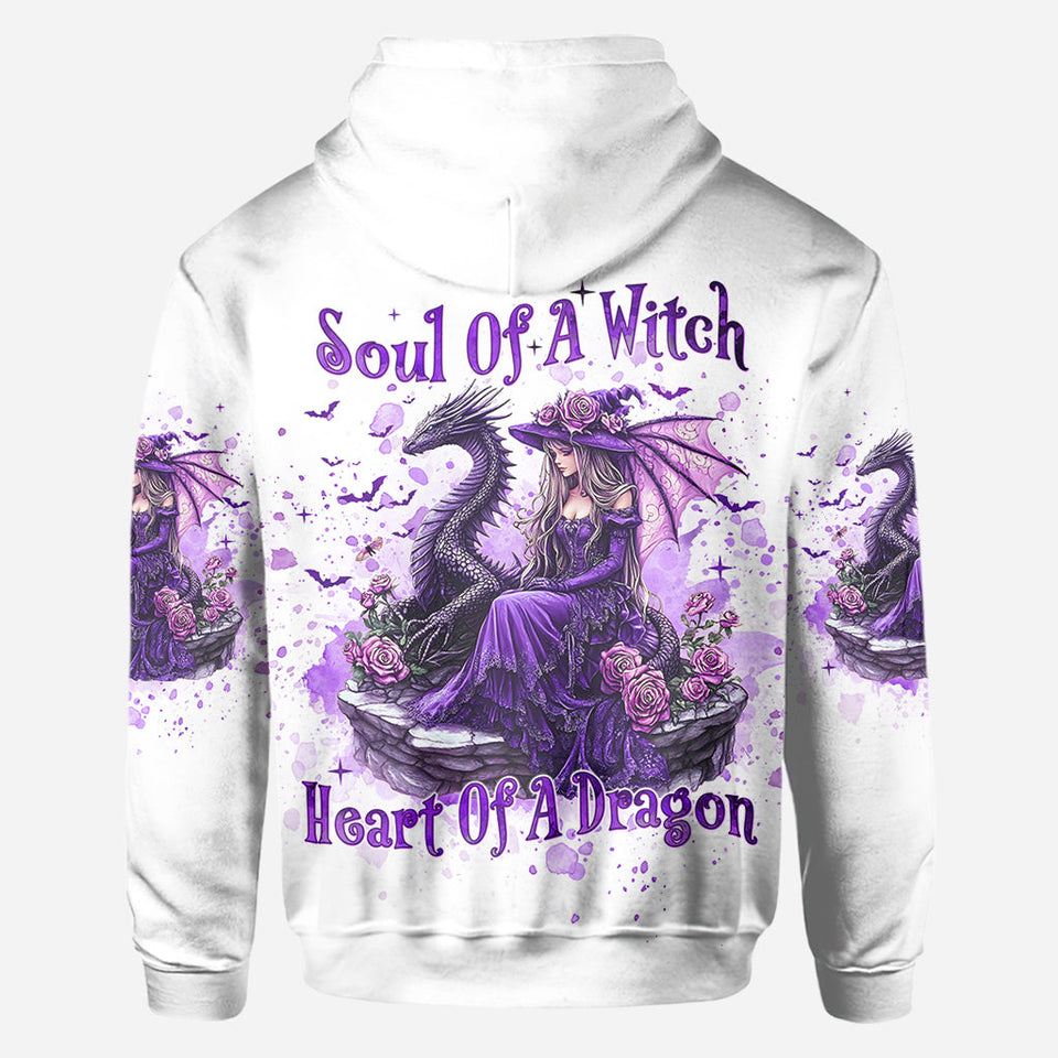 Soul Of A Witch Heart Of A Dragon - Personalized Witch All Over Shirt