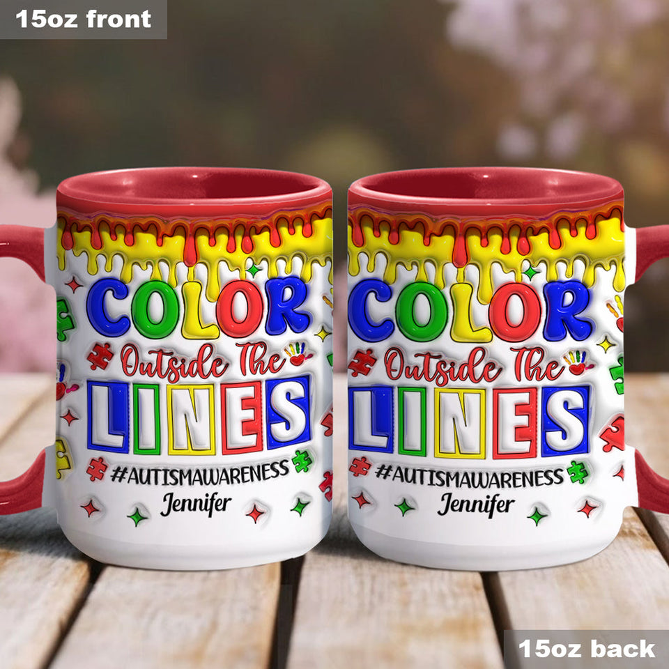 Sensibilisation à l'autisme - Mug personnalisé pour la sensibilisation à l'autisme
