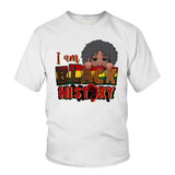 I Am Black History - Personalized African American T-shirt And Hoodie