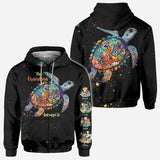 This Grandma Mom Belongs To - Personalized Turtle All Over Shirt