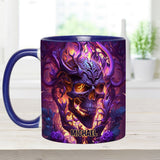 Fire and Fury - Personalized Skull Accent Mug