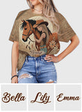 Horse Lovers - Personalized Horse All Over Shirt