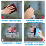 Love You Mom - Personalized Mother Suncatcher Decal