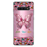Hope For A Cure - Personalized Breast Cancer Awareness Clear Phone Case