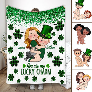 You Are My Lucky Charm - Personalized Couple Blanket