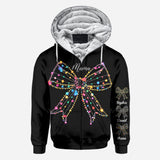 Christmas Light Coquette Bow - Personalized Mother All Over Shirt