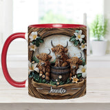 Love Highland Cows - Personalized Accent Mug