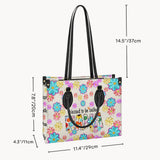 Blessed To Be Called Nana Floral Style - Personalized Grandma Leather Handbag