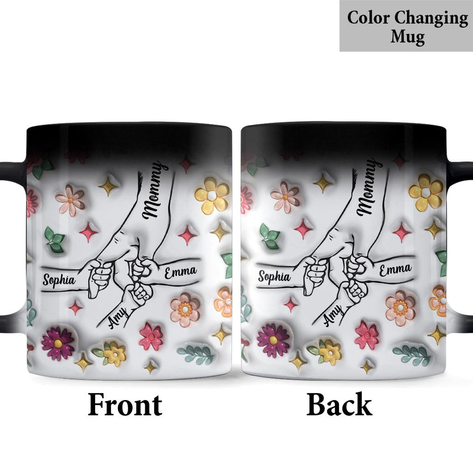 Holding Hands - Personalized Mother Mug
