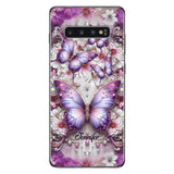 Floral Butterflies - Personalized Butterfly Phone Case