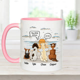They Still Talk About You - Personalized Dog Accent Mug