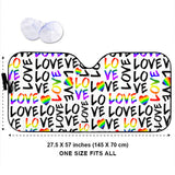 Love is Love - LGBT Support Car Sunshade