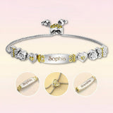 Any Name And Message - Personalized Grandma Engraved Bolo Bracelet