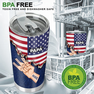 Daddy's Team - Personalized Father Tumbler